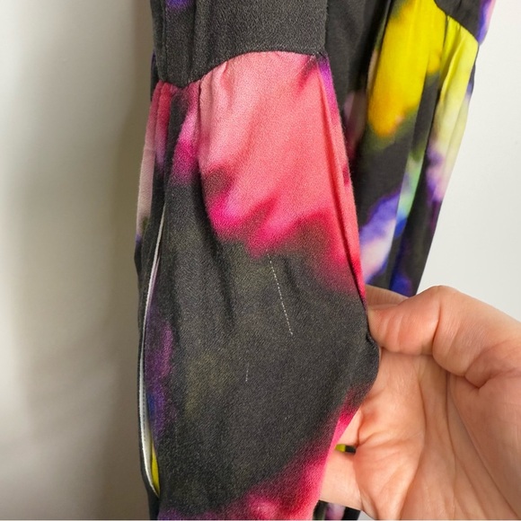 Busayo X RTR - Rainbow Tie Dye Maxi High Neck Dress - Size 0 - Picture 9 of 13